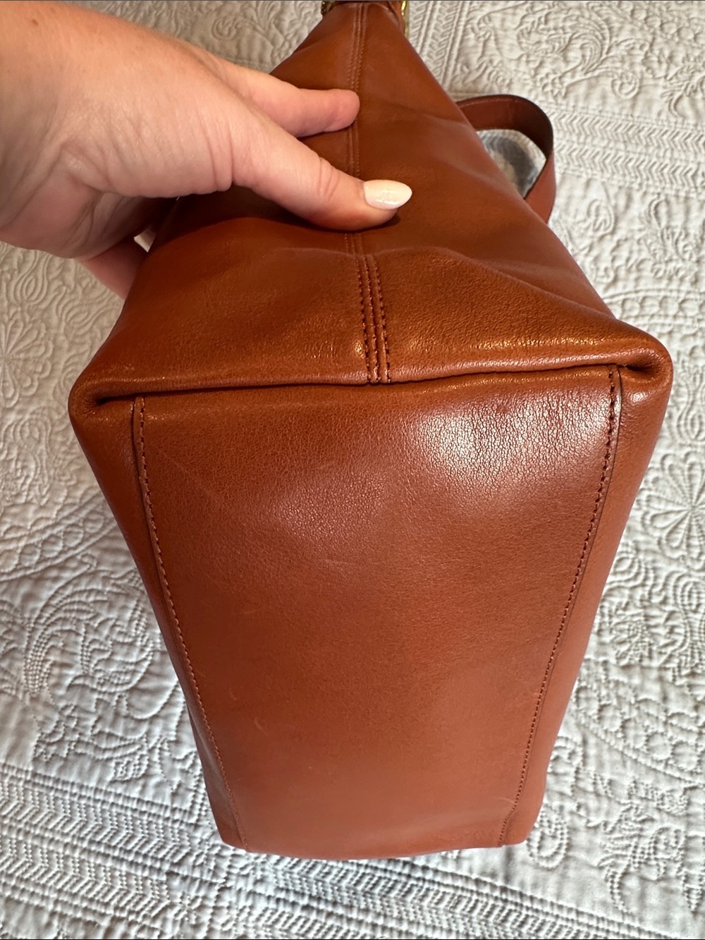 VTG Coach 2012 Legacy Leather Duffle Bag #19889 Cognac Excellent Condition - Picture 10 of 15